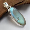 Superbe Labradorite bleu orange - Bijoux en Labradorite Bleue