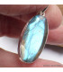Superbe pendentif Labradorite bleu orange Bijoux en Labradorite Bleue SK19.5