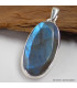 Pendentif oval Labradorite bleue grade AAA Bijoux en Labradorite Bleue SK19.6