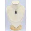 Pendentif oval Labradorite bleue grade AAA - Pendentifs pierres naturelles