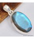 Pendentif argent Authentique Labradorite bleue Pendentifs pierres naturelles SK19.7