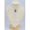 Pendentif argent Authentique Labradorite bleue Pendentifs pierres naturelles SK19.7