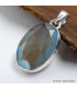 Pendentif argent Authentique Labradorite bleue Pendentifs pierres naturelles SK19.7