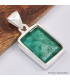 Pendentif Emeraude rectangulaire facettée Bijoux en Emeraude SK21.1