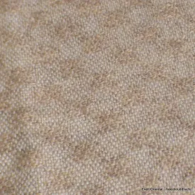 Echarpe laine cachemire beige damier - Echarpes Laine Homme Femme