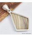Pendentif trapèze en silex rayé Bijoux en Silex SK23