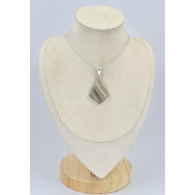 Pendentif trapèze en silex rayé Bijoux en Silex SK23