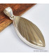 Pendentif Marquise en Silex rayé Bijoux en Silex SK23.1