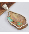 Pendentif Turquoise numéro 8 brute Bijoux en Turquoise SK25