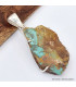 Pendentif Turquoise numéro 8 brute Bijoux en Turquoise SK25