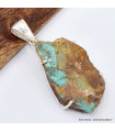 Pendentif Turquoise numéro 8 brute Bijoux en Turquoise SK25