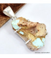 Pendentif Turquoise américaine brute Bijoux en Turquoise SK24.1