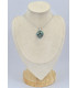 Pendentif rond Turquoise avec Pyrite Bijoux en Turquoise Iranienne (Nishapur) SK24.3