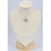 Pendentif rond Cristal de Roche cabochon 