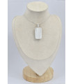 Gros Pendentif Scolecite blanche brute Bijoux en Scolecite SK27