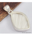 Pendentif Scolecite blanche forme libre Pendentifs pierres naturelles SK27.3