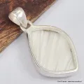 Pendentif Scolecite blanche forme libre - Pendentifs pierres naturelles