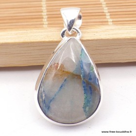 Pendentif hexagonal Quantum Quattro bleu vert