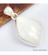 Pendentif en Scolecite blanche forme libre 