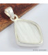 Pendentif en Scolecite blanche forme libre