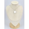 Pendentif en Scolecite blanche forme libre 