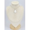 Pendentif en Scolecite blanche forme goutte 