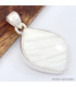 Pendentif Scolecite blanche forme libre Pendentifs pierres naturelles SK27.3