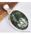 Pendentif oval en Séraphinite 