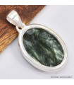 Pendentif oval en Séraphinite 
