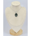 Pendentif oval en Séraphinite 
