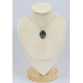 Pendentif oval en Séraphinite - Bijoux en Séraphinite