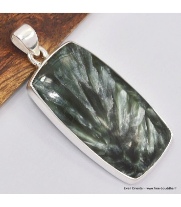 Grand pendentif en Séraphinite 