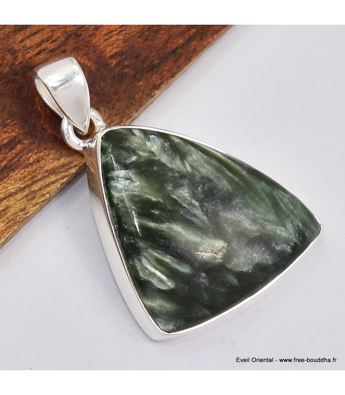 Pendentif Séraphinite asymétrique 