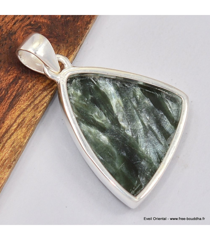Pendentif Séraphinite asymétrique 