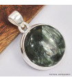 Pendentif rond en Séraphinite 