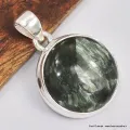 Pendentif rond en Séraphinite - Bijoux en Séraphinite