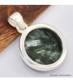 Pendentif rond en Séraphinite 