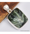 Pendentif carré en Séraphinite 