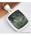 Pendentif carré en Séraphinite 