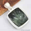 Pendentif carré en Séraphinite - Bijoux en Séraphinite