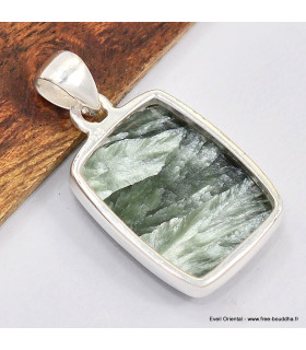 Pendentif rectangulaire en Séraphinite 