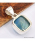 Pendentif carré en Fluorite bleue 