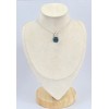 Pendentif carré en Fluorite bleue