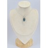 Pendentif Fluorite bleue rectangulaire 