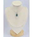 Pendentif Fluorite bleue rectangulaire 