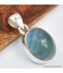 Pendentif Fluorite bleue verte ovale 