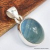 Pendentif Fluorite bleue verte ovale