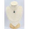 Pendentif Fluorite bleue verte ovale