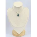 Pendentif Fluorite bleue verte ovale - Bijoux en Fluorite