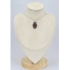 Pendentif marquise Oeil de Tigre rouge facetté